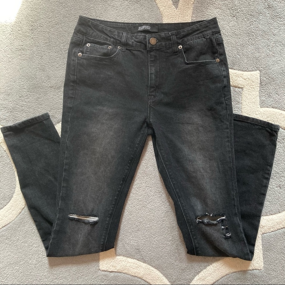 blue denim jeans